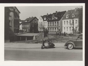 Beginn der gärtnerischen Arbeit in Frühjahr 1961. Detmold. Paulinenstr. Papierabzug