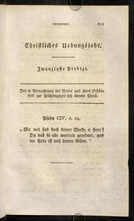311-325, Zwanzigste Predigt