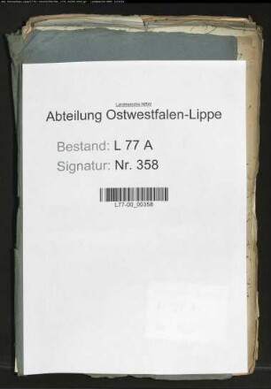 Armengelder des Gutes Steinbeck