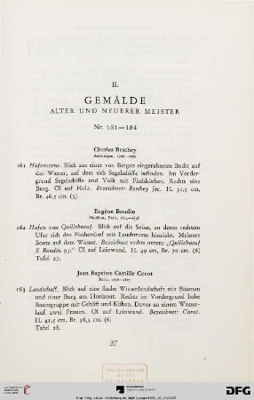 Gemälde Alter und Neuerer Meister (Nr. 161-184)