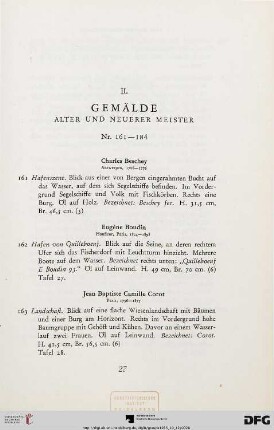 Gemälde Alter und Neuerer Meister (Nr. 161-184)