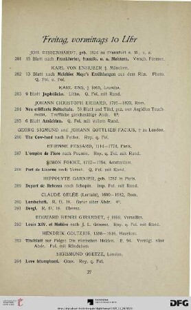 Freitag, vormittags 10 Uhr (Nr. 281-481)