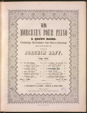 12 Morceaux : pour pianoforte à 4 ms. ; suite de morceaux pour petites mains ; op. 82, 9. Pompe solenelle : Marche. - Pl.-Nr. 3898. - 15 S.