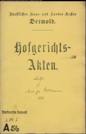 Antze, Konrad gegen Johann Meier zu Volkhausen - Beleidigung