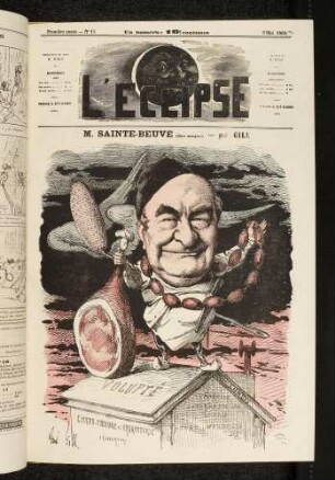 M. Sainte-Beuve (libre mangeur) - par Gill