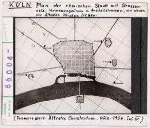 Köln: Plan der römischen Stadt
