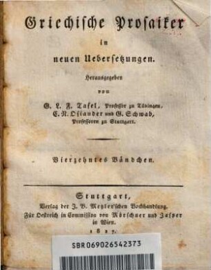 Plutarch's Werke, 2. Vergleichende Lebensbeschreibungen ; 2