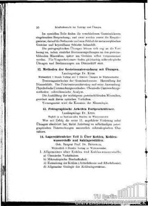 13. Petrographische Arbeiten Fortgeschrittener
