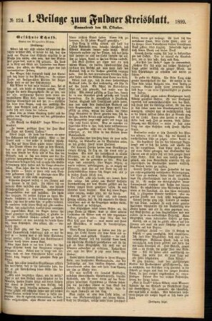 Zweite Ausgabe vom Samstag, den 21. Oktober 1899.