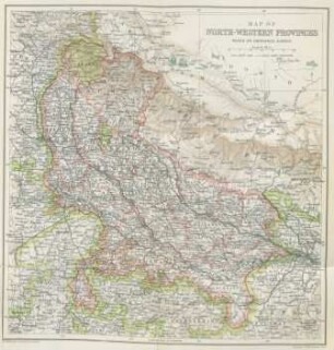 Map of North-Western Provinces
