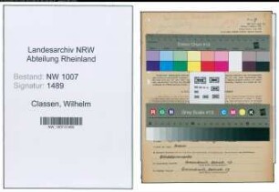 Entnazifizierung Wilhelm Classen , geb. 10.02.1906 (Masch.Techniker)