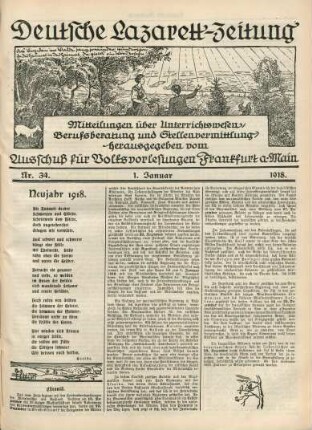 1918: Deutsche Lazarett-Zeitung