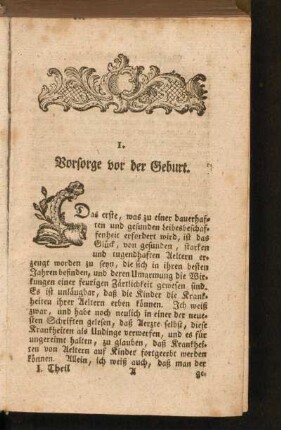 1. Vorsorge vor der Geburt