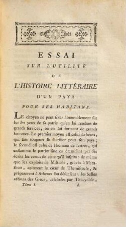 Histoire Littéraire De Geneve, 1