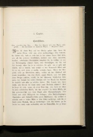 5. Capitel. Consilien.