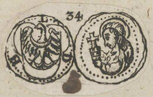 Bildnis der Heiligen Gertrud von Nivelles