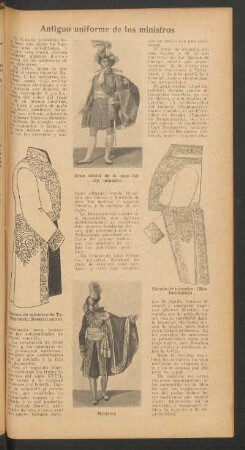 Antiguo uniforme de los ministros