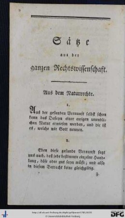 Sätze aus der ganzen Rechtswissenschaft.
