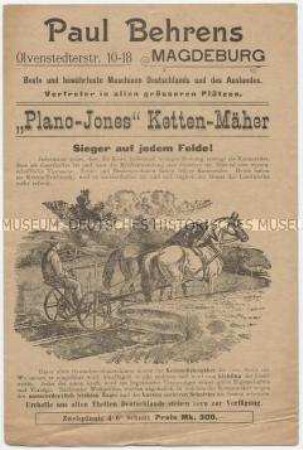 "Plano-Jones" Ketten-Mäher