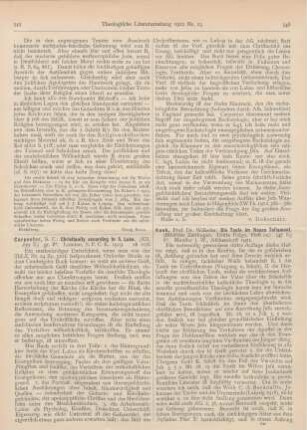 545-546 [Rezension] Carpenter, S. C., Christianity according to S. Luke