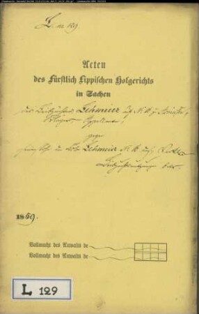 Lehmeier, Leibzüchter Nr. 16 zu Asmissen gegen seinen Sohn Kolon Lehmeier - Leibzuchtsnutzungen