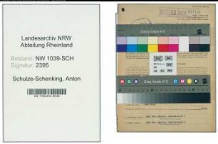 Entnazifizierung Anton Schulze-Schenking , geb. 01.03.1905 (Landwirt)