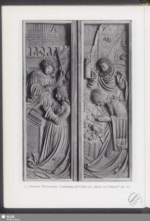 Ottobeuren, Klostermuseum, Verkündigung und Geburt vom "Meister von Ottobeuren" um 1520