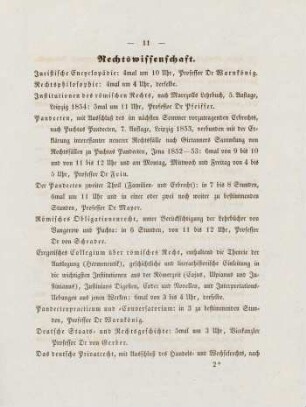 11-13, Rechtswissenschaft