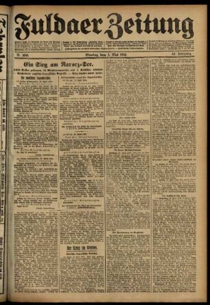 Ausgabe vom Montag, den 01. Mai 1916.