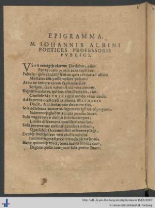 Epigramm.