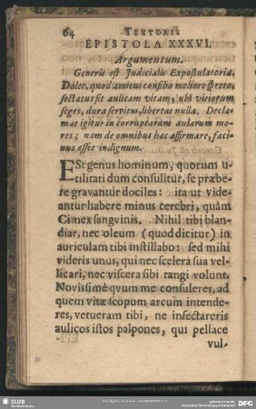 Epistola XXXVI.