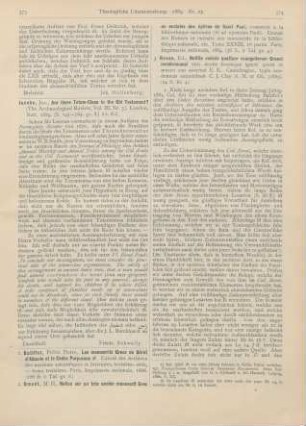 573 [Rezension] Jacobs, Jos., Are there Totem-Clans in the Old Testaement?