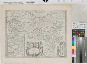 Mark (Grafschaft) Ravensberg (Grafschaft) Territorialkarte 17.Jh. 2 dt. Meilen = 5,6 cm 36 x 47 Stich