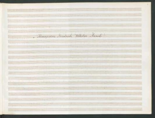 Kronprinz Friedrich Wilhelm Marsch; brasses; Es-Dur