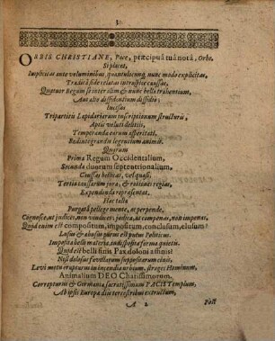 Causæ Regum Heri Et Hodie Inter Se Belligerantium Galliæ Et Hispaniæ, Sveciæ Et Poloniæ, Expositæ Et Expensæ Ad Juris Et Status Rationem; Christiano Orbi, Cvm Figvris Æneis, Inscriptæ