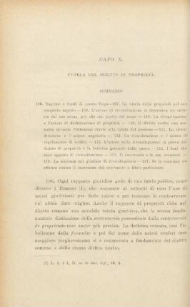 Capo X. Tutela del diritto di proprietà