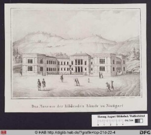 Das Museum der bildenden Künste zu Stuttgart.