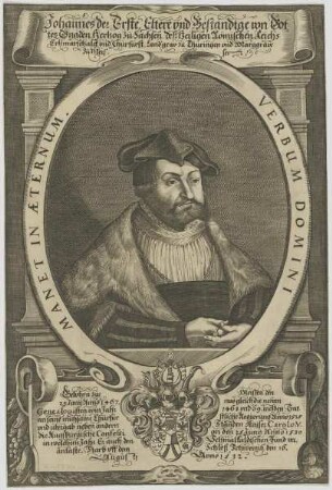 Bildnis des Johannes der Erste, Eltere und Beständige