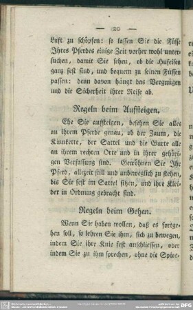 Regeln beim Auffsteigen