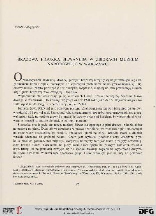 11: Brązowa figurka Silwanusa w zbiorach Muzeum Narodowego w Warszawie