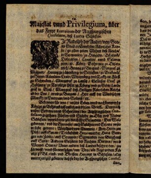 50-59, Majestät und Privilegium über das Freye Exercitium...