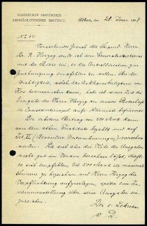 Bericht des ersten Sekretars an das General-Sekretariat