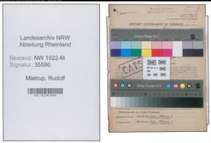 Entnazifizierung Rudolf Mietrup , geb. 07.05.1892 (Bahnbeamter)