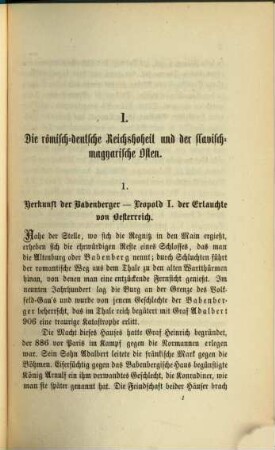 Blüthe der nationalen Dynastien (Babenberger, Pr̆emysliden, Arpaden) in den österreichischen, böhmischen und ungarischen Ländern : vom J. 1000 bis 1276
