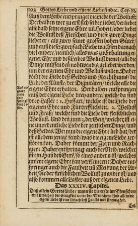 Cap. XXXIV. Daß allein Gottes Liebe, ...