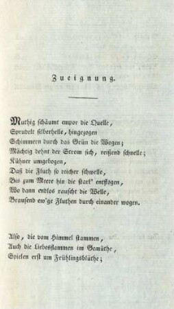 Zueignung