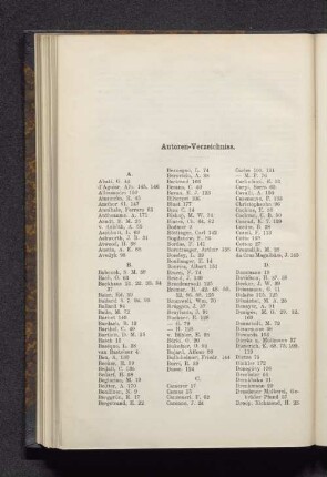 Autoren-Verzeichnis.