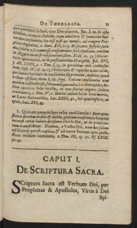 Caput I. De Scriptura Sacra