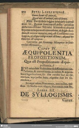 Liber III. De Syllogismis