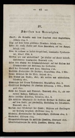 Schriften des Verewigten